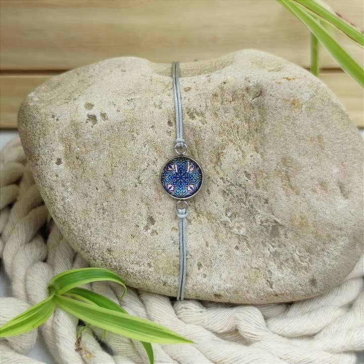 Armband Ilvy blaues Mosaik für den Großhandel von LeFah design