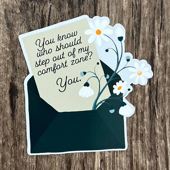 Comfort Zone & Mental Health Stickers with Floral Designs for wholesale by S&Y Brand Paper co.