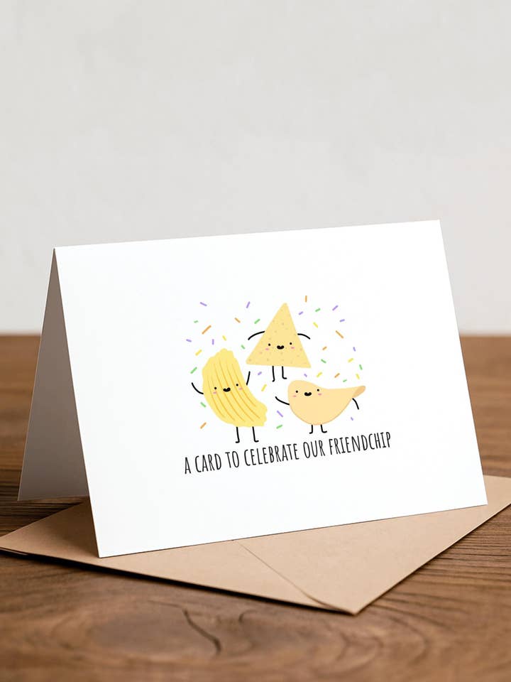 Carte de vœux puce d'amitié : Carte gourmande pleine de jeux de mots pour la vente par Chewy Lemon Studio