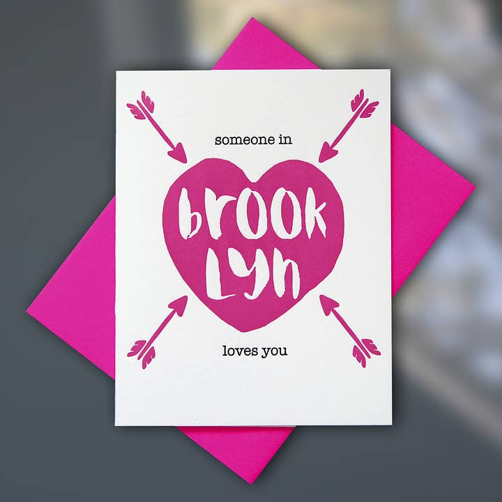 Alguém no Brooklyn Amo-Te - Caixa de 6 por atacado de Sky of Blue Cards