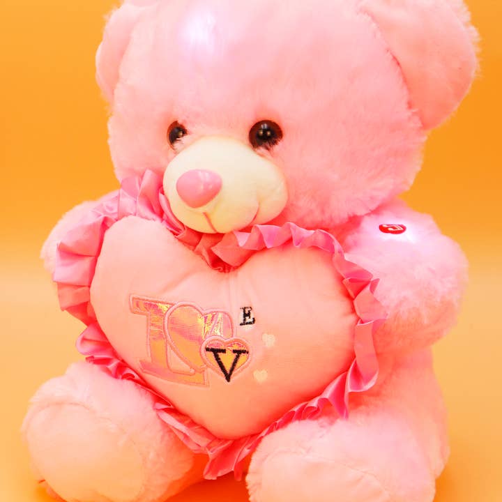 Cap Zone – wholesale Stuffed/plush toy – Kids & baby – Teddy Bear Music Light-Up Stuffed Toy - 12 Inch9