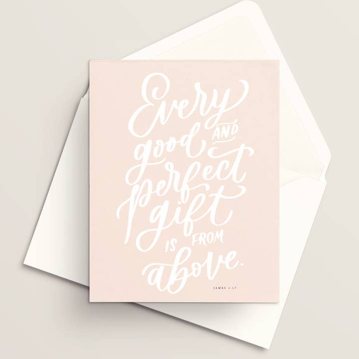Vivi Furlong - Wholesale Christmas Card - Every good and perfect gift (James 1:17) Christmas greeting card | Christian greeting card | Hand-made greeting card | Holiday greeting card | Christmas cards | Christmas 2025 | Faith-based 0