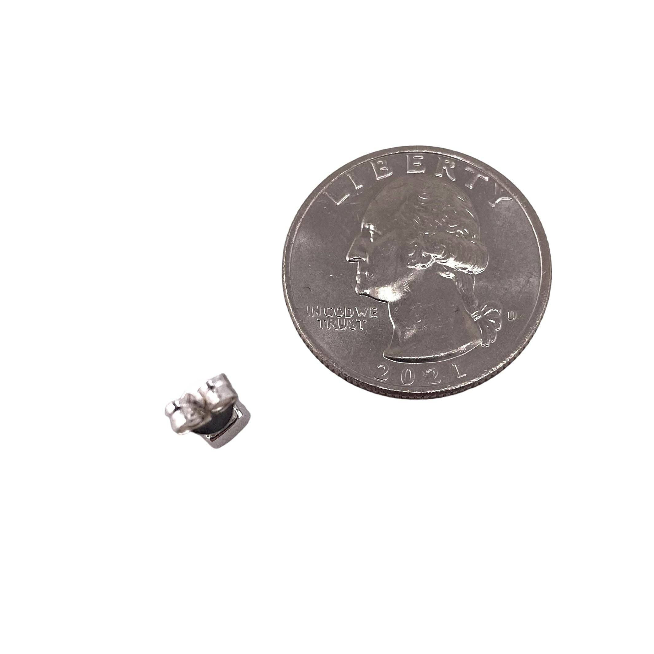 Select Lines - Wholesale Stud/Post Earrings - Pink Lab Opal 5mm Square Stud Earrings Sterling Silver2