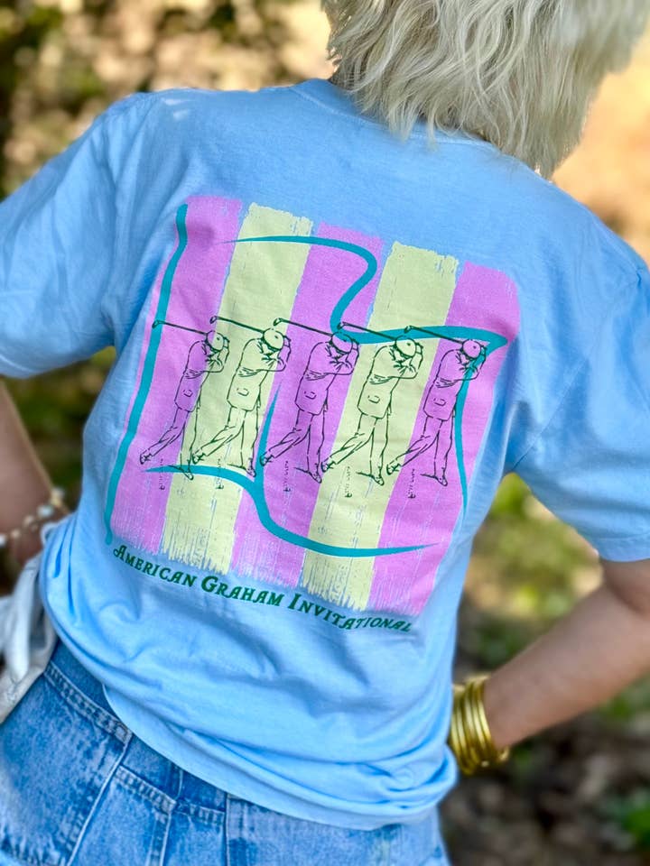 American Graham Apparel - Wholesale Screen Printed T-Shirt - Unisex - American Graham Invitational Golf Artisan Graphic Tee