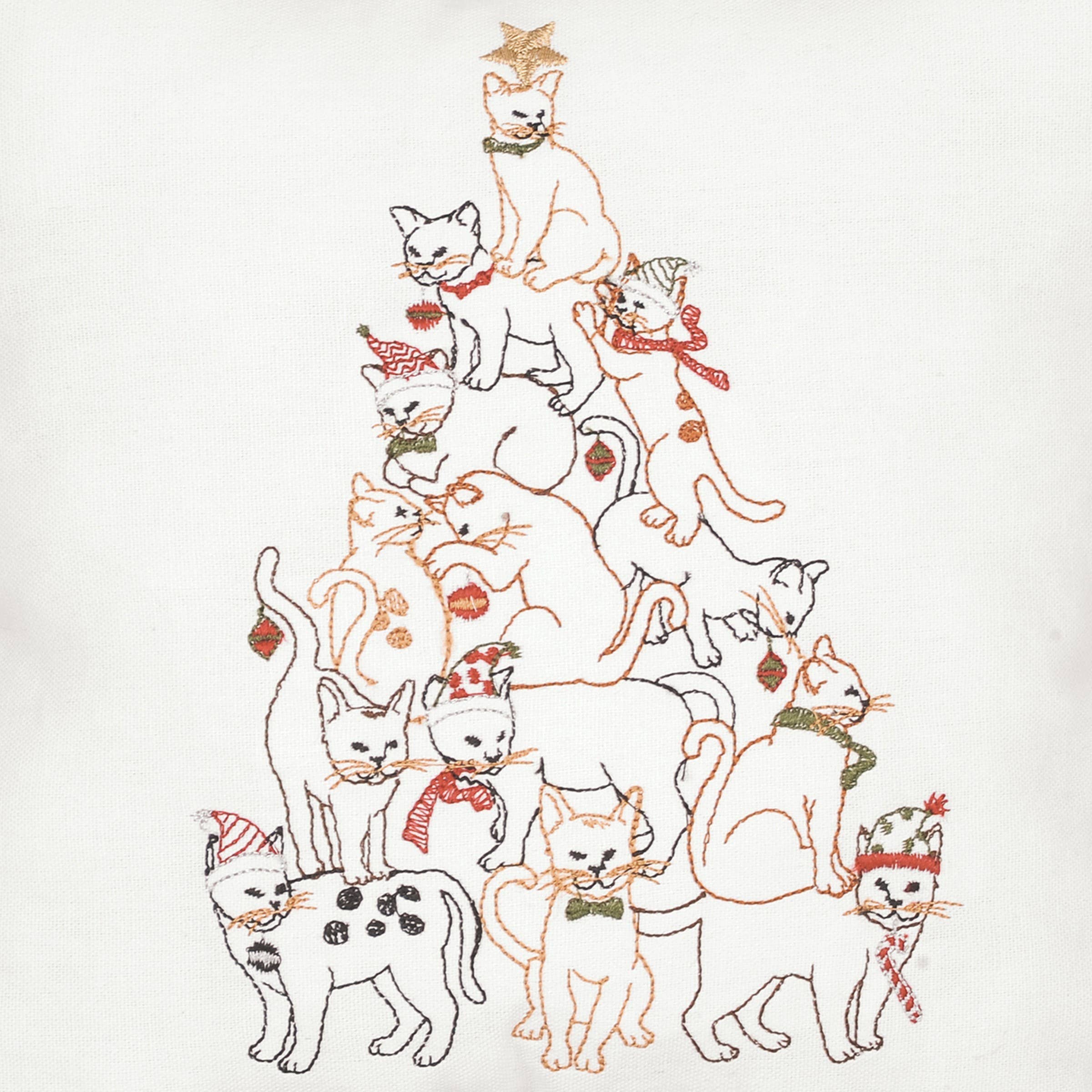 C&F Home - Wholesale Throw/Decorative Pillow - Christmas Cat Tree Throw Pillow1