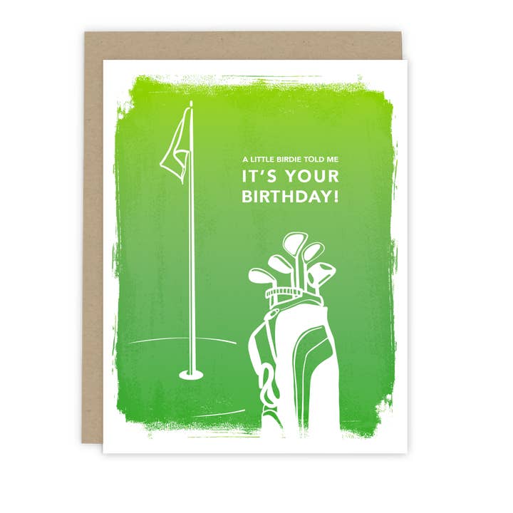 Golf Birthday Greeting Card for wholesale by 7th & Palm