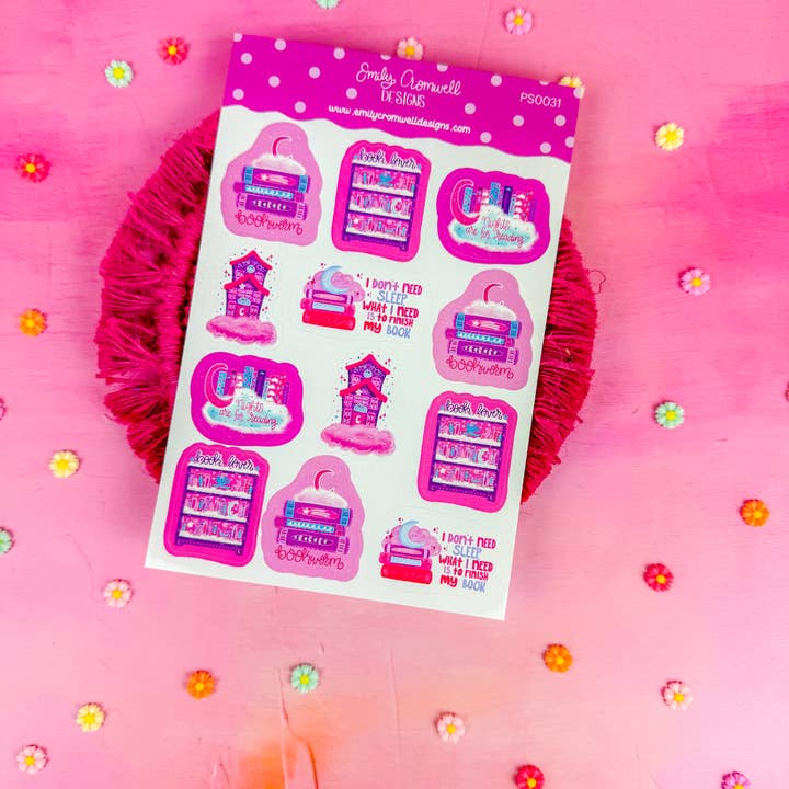 Emily Cromwell Designs - Wholesale Sticker - Bookish Dreams Planner Stickers PS0031