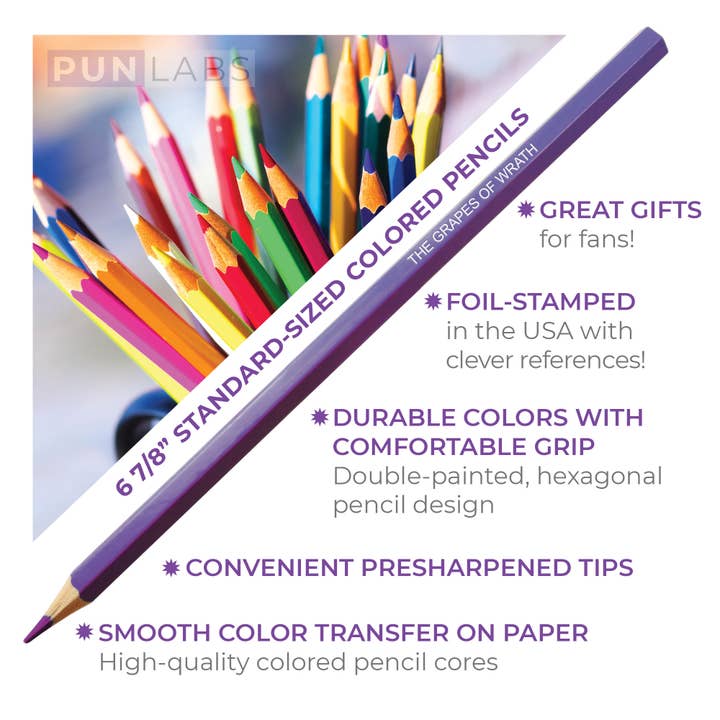 Pop Colors – wholesale Gag gift/novelty gift – Novel Hues Colored Pencils for Fans of Classic Literature2