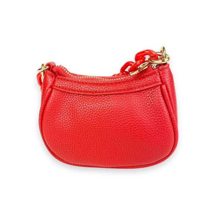 Doe a Dear - Wholesale Shoulder Bag – Kids - P50 B1310 Pearl Studs Mini Leather Shoulder Bag (4 Colors)2