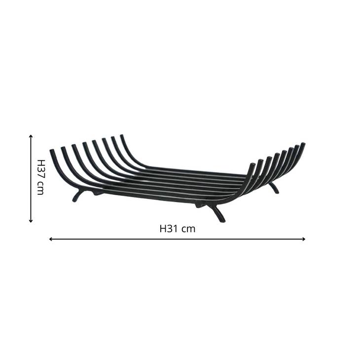 Ivyline International - Wholesale Fireplace Screen - Ivyline Black Fire Grate W37cm4