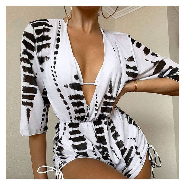 FurDecoration – Biquíni - Mulher por atacado – Conjunto de Biquíni de Três Peças com Design Dividido - Traje de Banho Modelo Netflix4