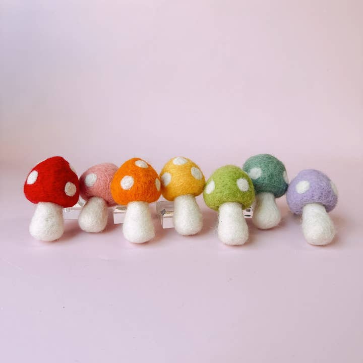 Golden Hour Designs - Wholesale Car Decorative Charm - Women's - Felt Mushroom Car Vent Clip - Diffuser, Cottagecore, Whimsy14