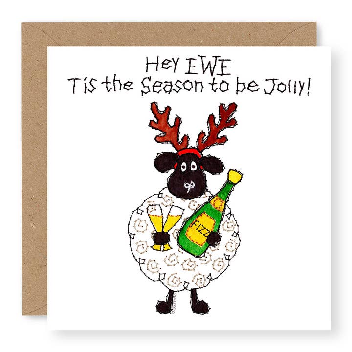 EWE Fizz Tis the Season for wholesale by Jane Buurman Handmade (Greetings Cards)