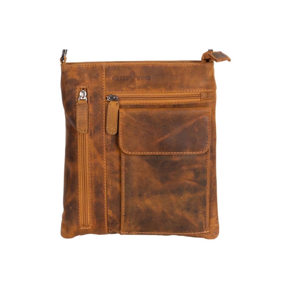 Greenwood Leather AU - Wholesale Crossbody bag – Women's - Ladies Cross Body Leather Bag Lucy Camel LD007CAM