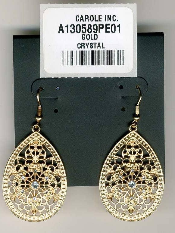 Filigran Teardrop örhänge för wholesale av Carole Inc.