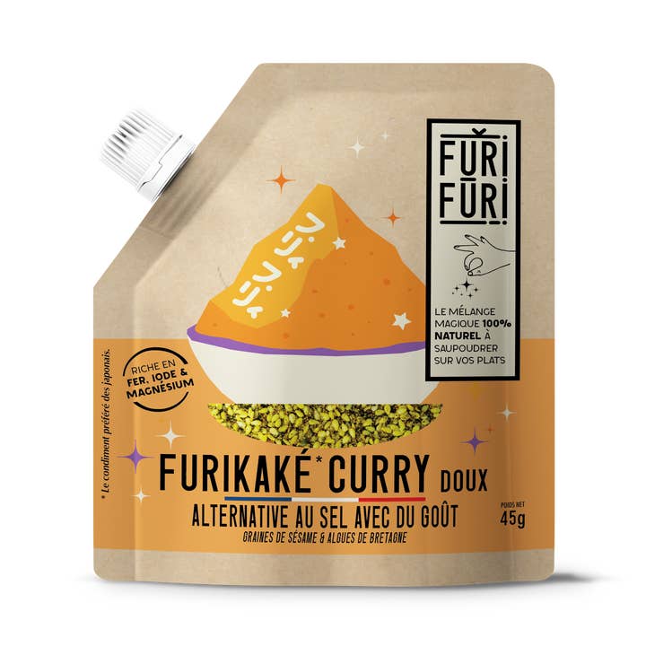 Furikake Curry - Condiment sésame & algues - alternative sel pour la vente par FURIFURI