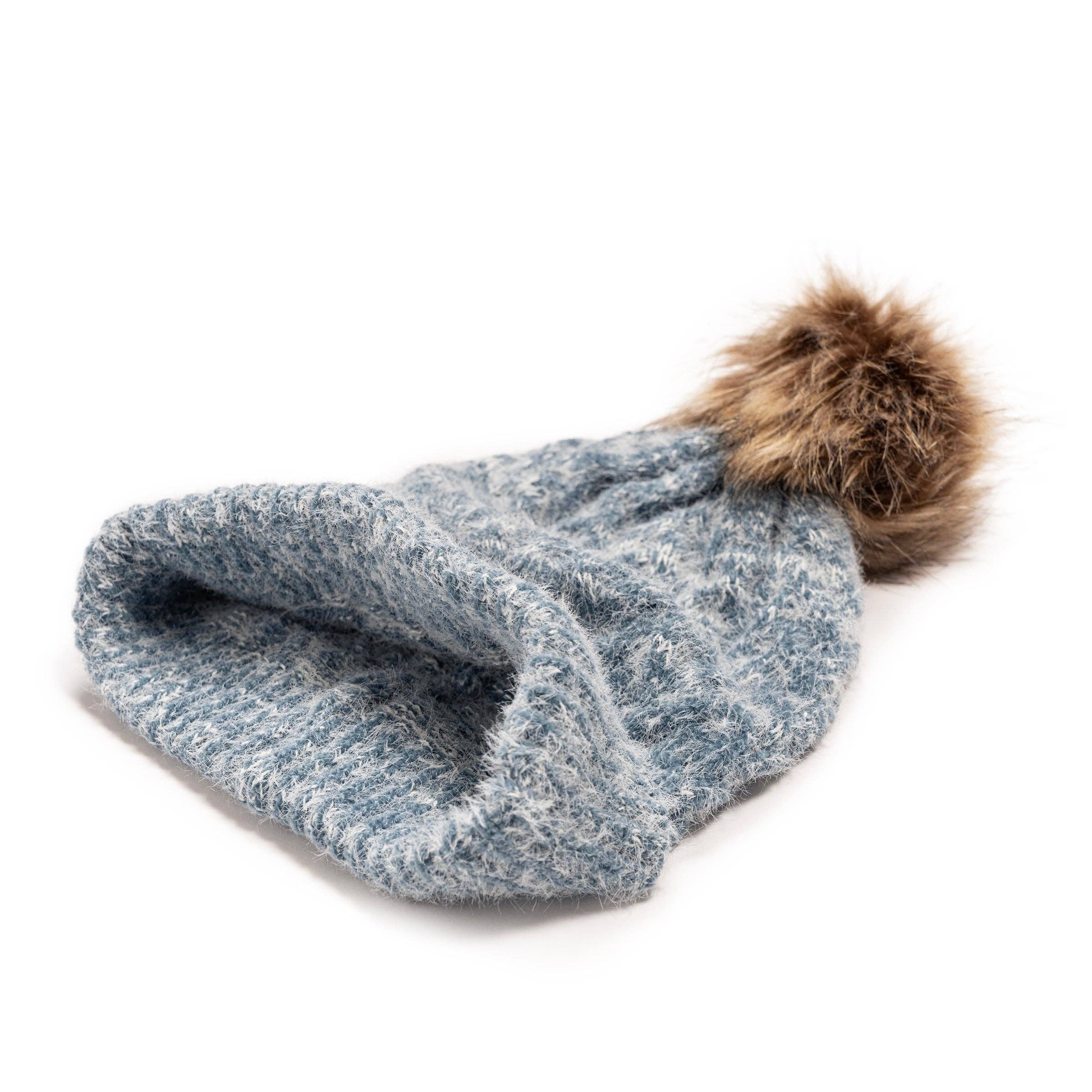 Muk Luks - Wholesale Beanie - Women's - MUK LUKS Women's Chenille Eyelash Mix Hat3