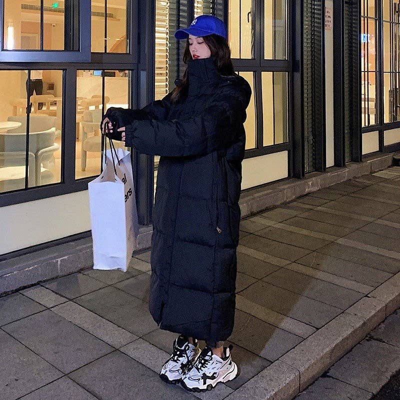 UZ Wholesale Store - Vendita all'ingrosso Cappotto - Donna - Cappotto lungo e largo in cotone ispessito5