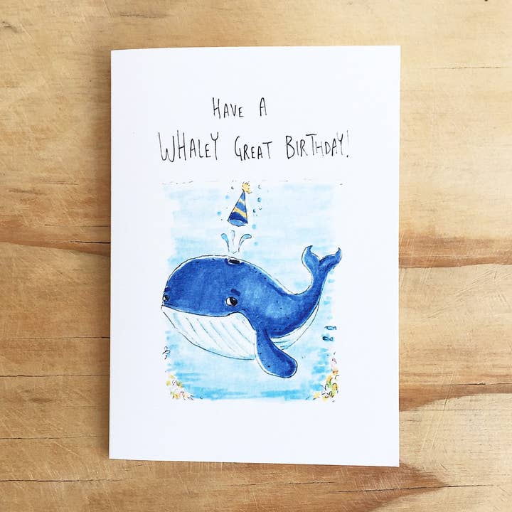 Have a Whaley Great Birthday for wholesale by Well Drawn