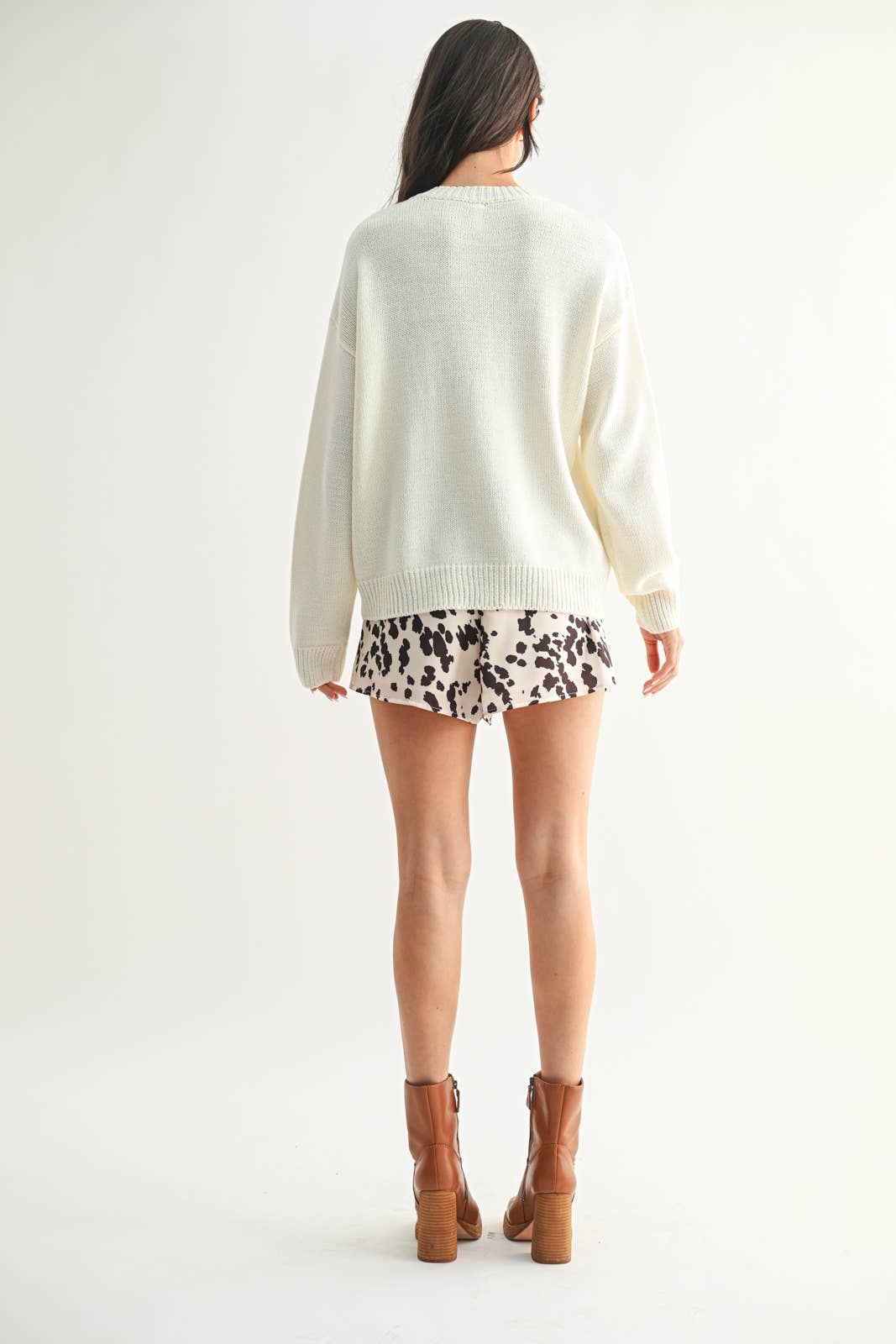 Wishlist Apparel - Wholesale Knit Sweater - Women's - HORSESHOE HOWDY KNIT SWEATER / WL25-114797