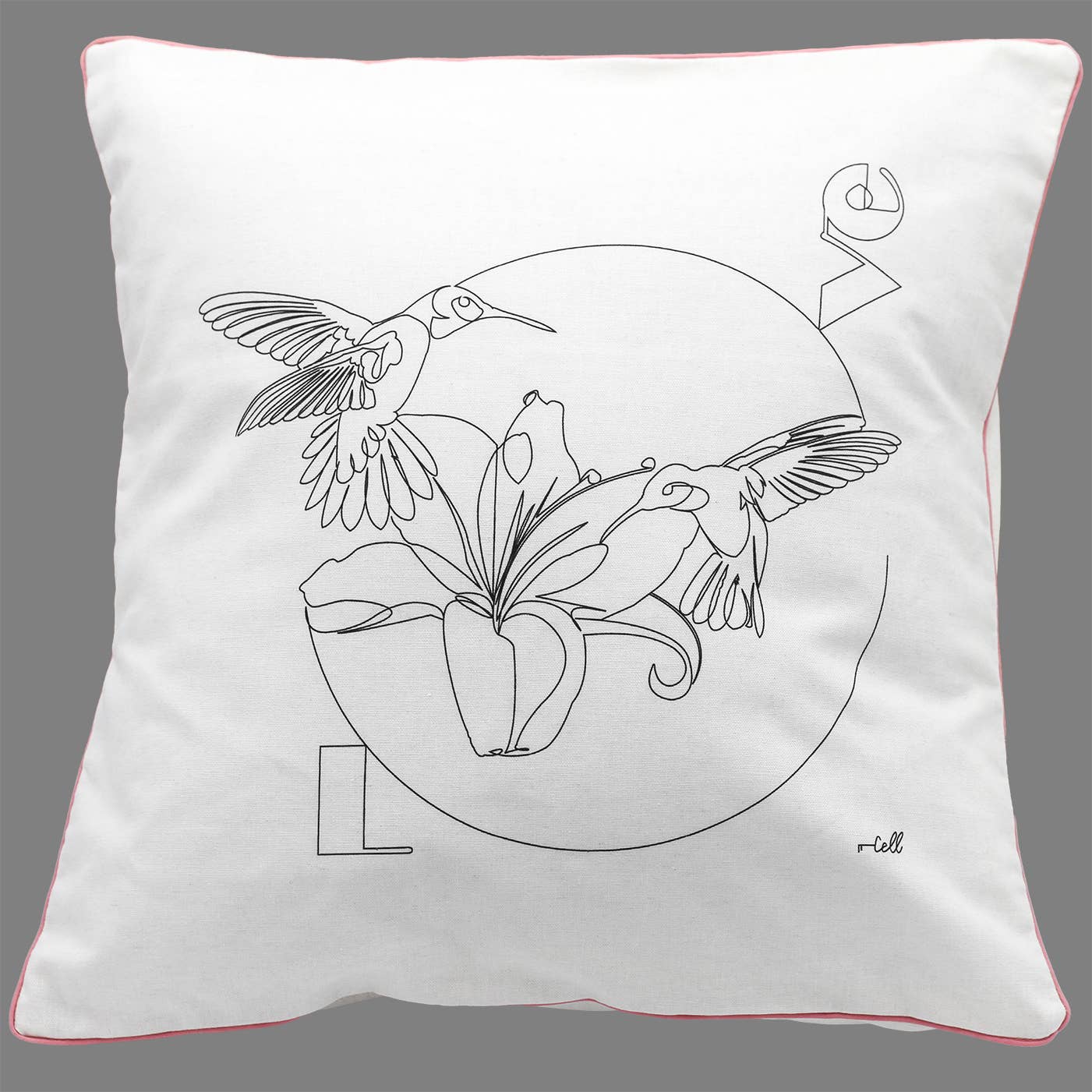 Cosette et les lys - Wholesale Throw Pillow Cover - Love — Textile Art Cover3