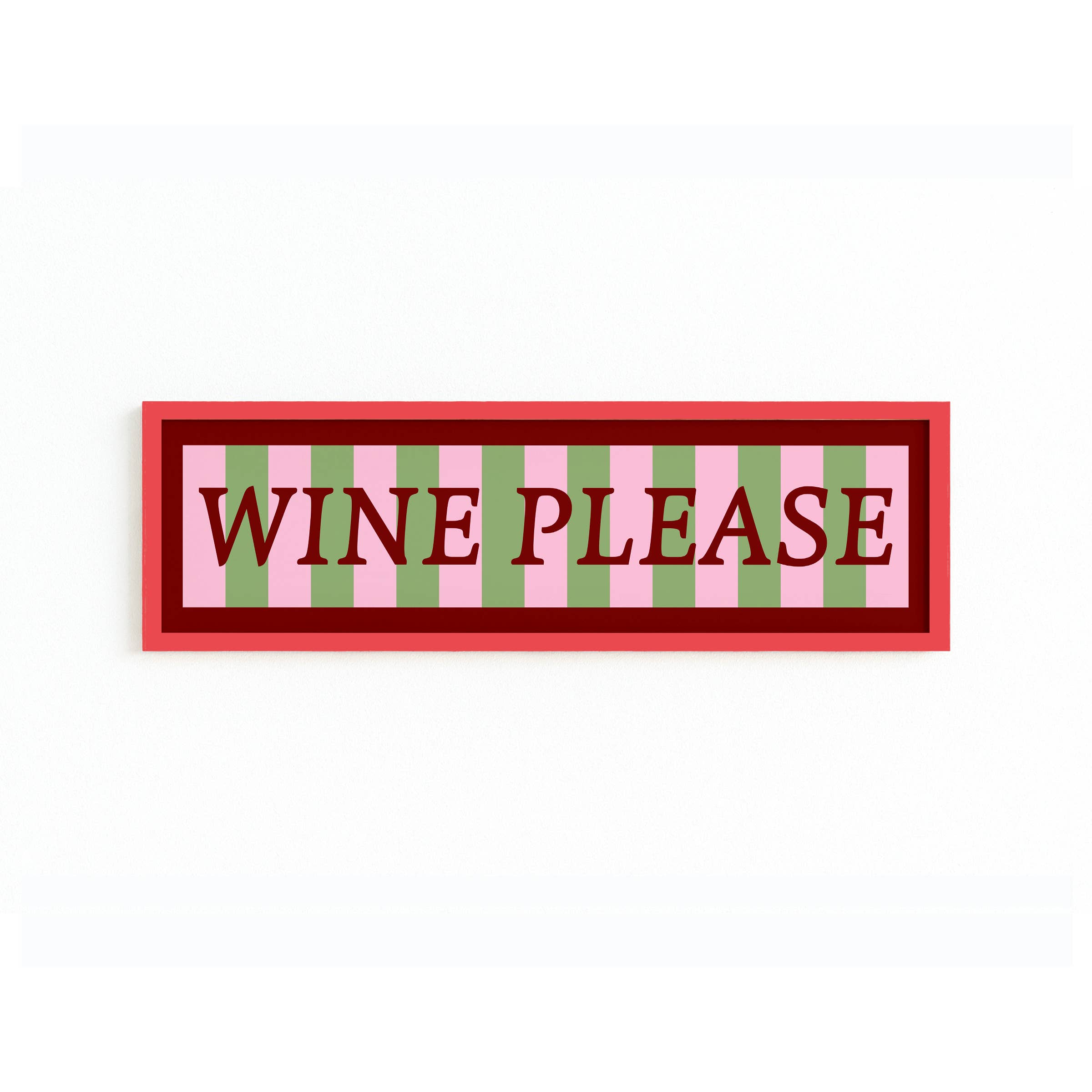 Maddison Ball Creative - Wholesale Art Print - Wine Please Panoramic Framed Print2