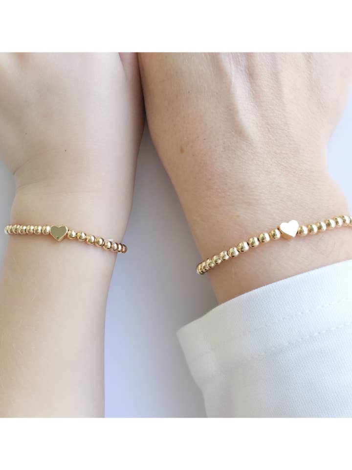 Tiny Heart matchende armbånd til mor og datter for engroshandel hos Simply Stated NY