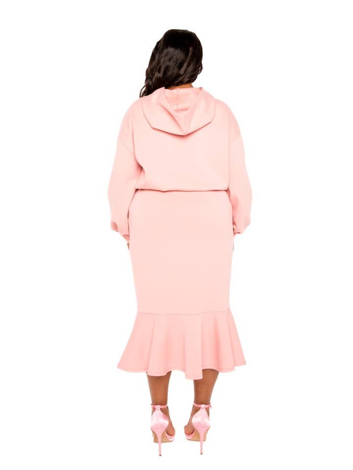 J2 FASHION - Wholesale Top & Skirt Set - Women's - SCUBA HOODIE AND PELUM SKIRT SET3