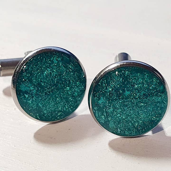 Jo Thomas Jewellery - Wholesale Cufflinks - Cufflinks with Cornish sand1