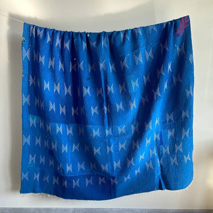 Einzigartiges Kantha-Bettüberwurf 152x216 cm für den Großhandel von Maison Lilo