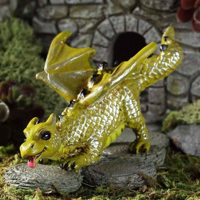 Fairygoodies – wholesale Decorative figurine – Prowling Dragon (Fiddlehead Miniature Fairy Garden Figurine)0