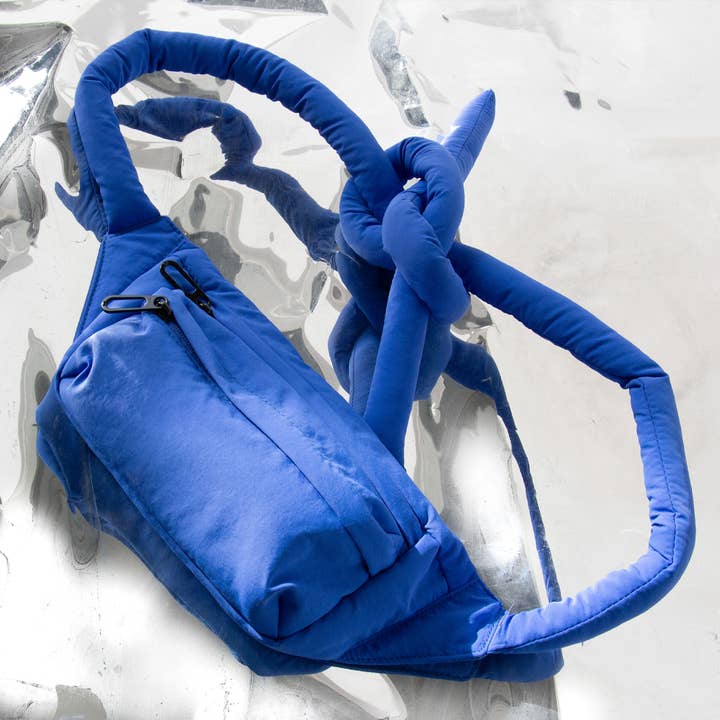 BLÅ KNOTFLEX MAVETASKE HF for engroshandel hos Helio Ferretti