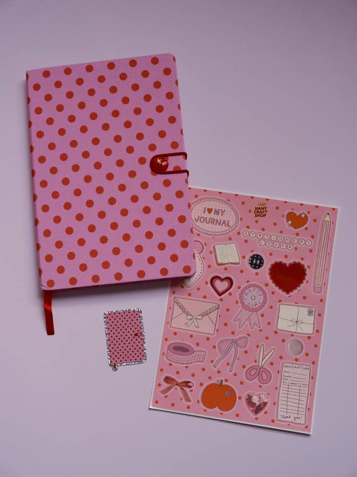 Il mio Junk Journal Sweet Dots 🩷 per la vendita all'ingrosso da parte di Nany Craft Shop