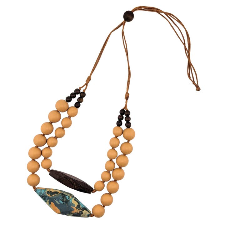 Desert Apricot Layered Necklace for wholesale by This Side Up Designs
