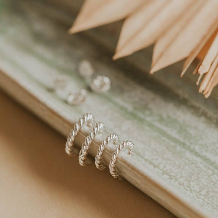 Hello Adorn - Wholesale Hoop Earrings - Ophelia Hoops | 14kt Gold Fill + Sterling Silver10