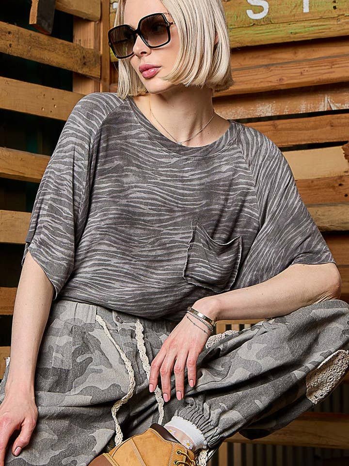 Zebra short sleeve T-shirt for wholesale by Pol Clothing