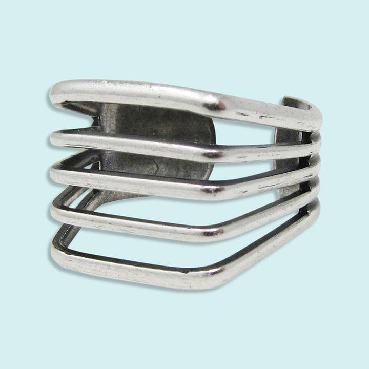 Ornamental Things - Wholesale Band/Stacked Ring - Silver Line Ring