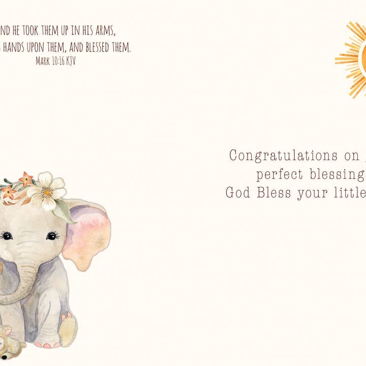 Crown Point Graphics - Wholesale Baby Card - You are my Sunshine | Baby Greeting Card5