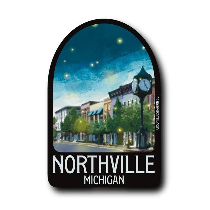 Northfield Michigan Sticker/Magnet/Print/Postcard for wholesale by About Town Co
