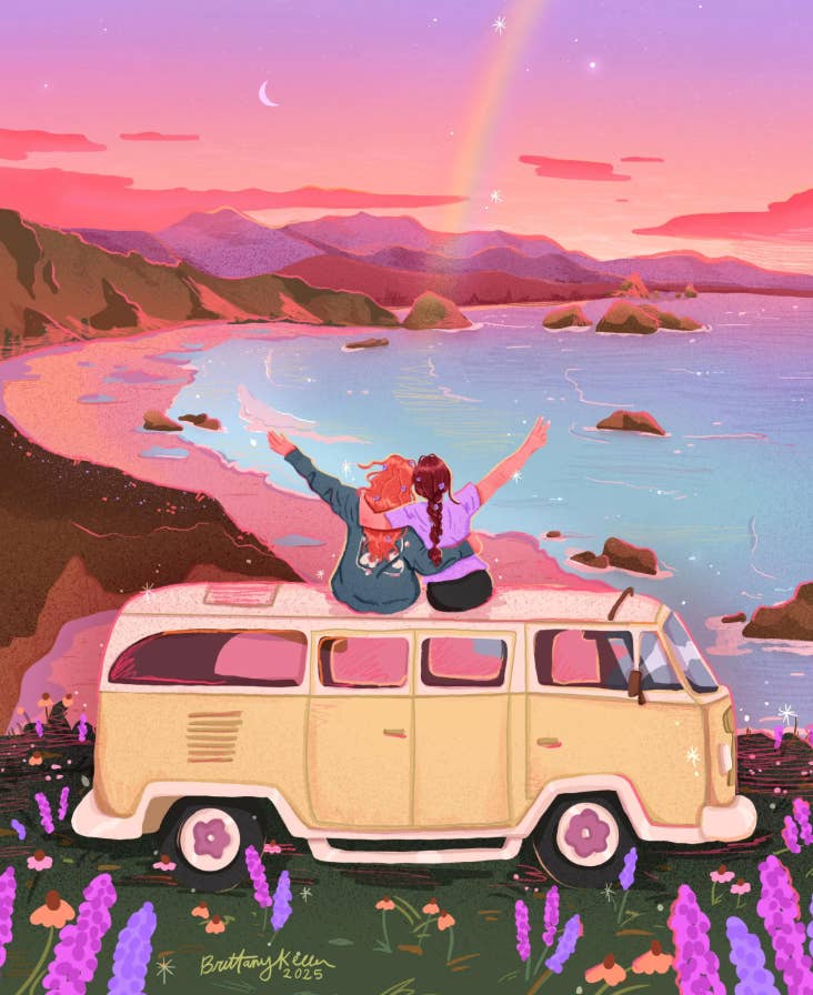 Brittany Keller Art - Wholesale Art Print - Van Life Print