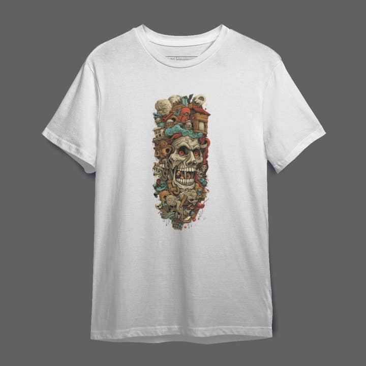 Heren T-shirt monster-wood voor wholesale door Mary Cotton Couture