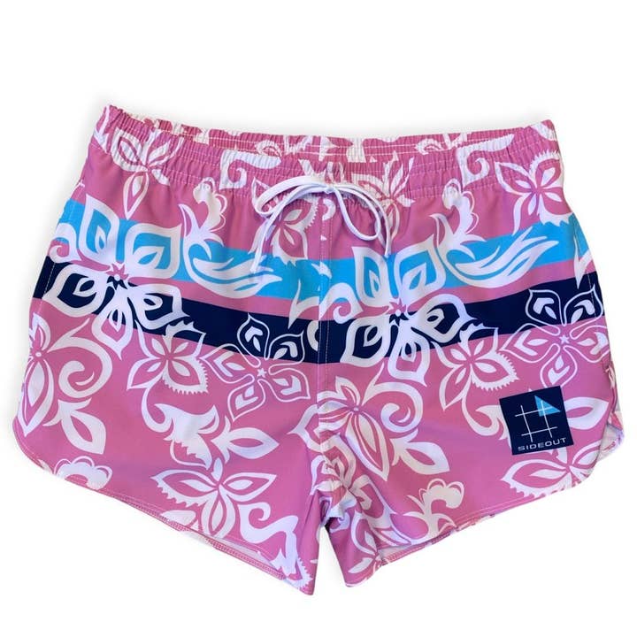 Sideout Sport - Venta al por mayor Pantalones cortos deportivos - Mujer - Pantalones cortos de voleibol Daddy-O White Pink para mujer