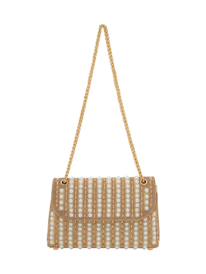 EMBELL Flap Faux Leather Chain Bag Women (87041597-EM01) for wholesale by DreiMaster