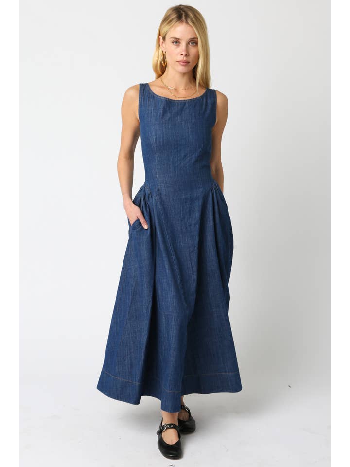 Rin Denim Dress for wholesale on Faire