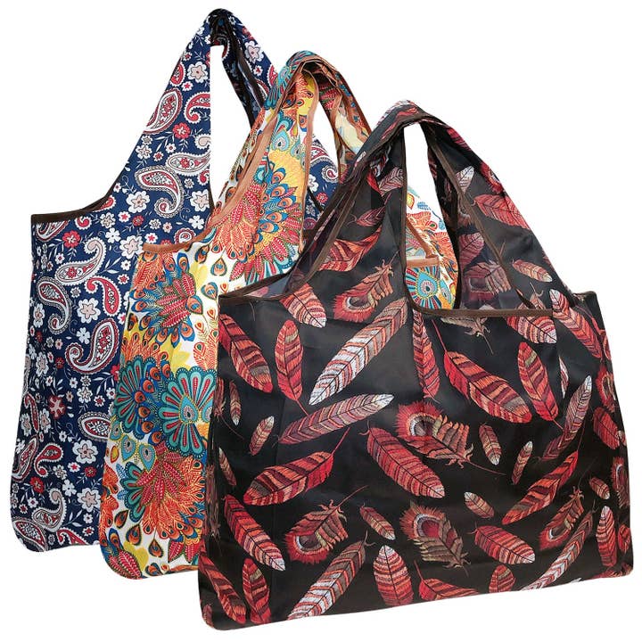 Wrapables.com - Wholesale Grocery/Shopping Bag - Wrapables Eco-Friendly Large Nylon Reusable Bags (Set of 3)156