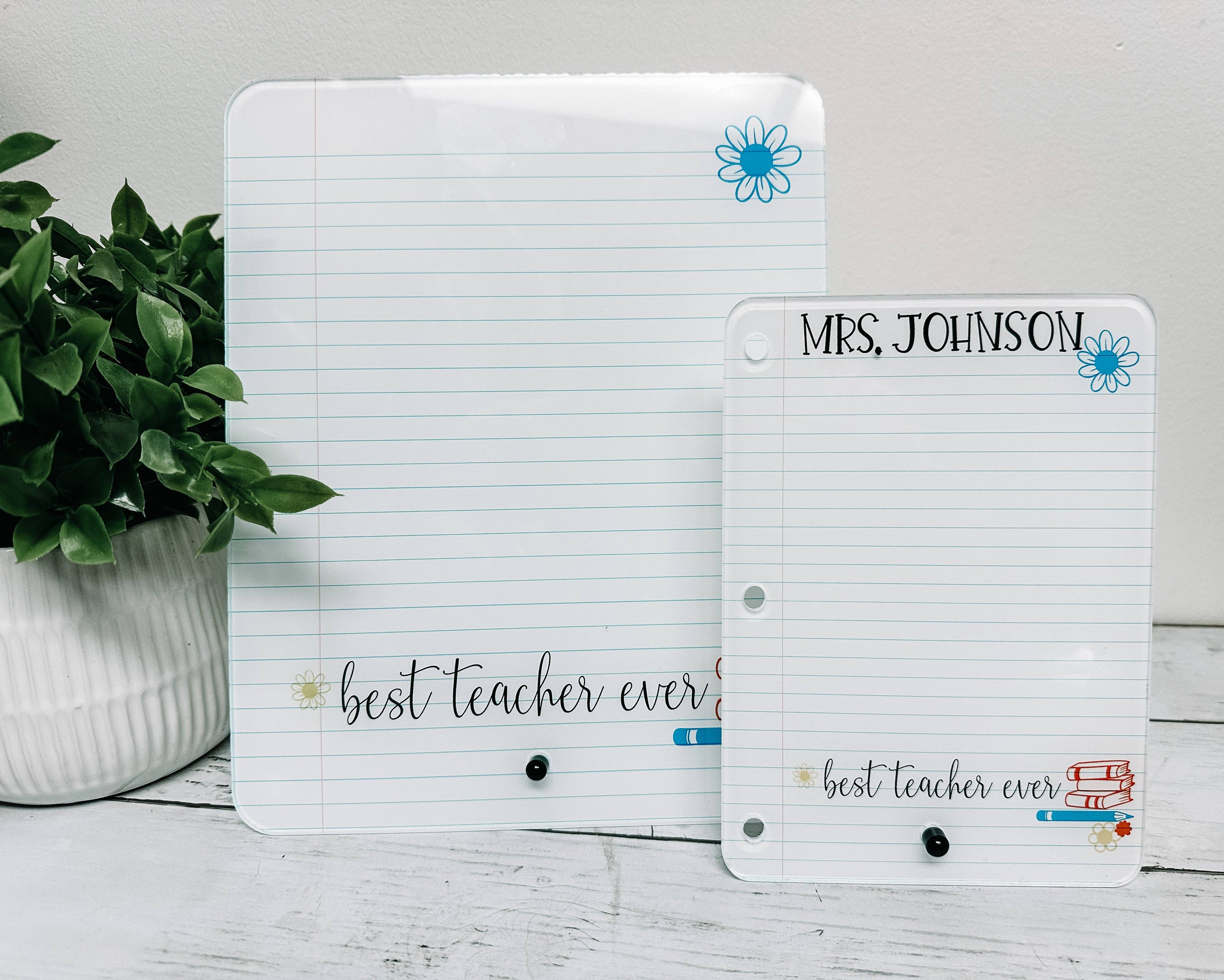 WT Custom Designs - Wholesale Whiteboard/Dry-Erase Board - Teacher Gift, Best Teacher Ever Desk Decor, Teacher Dry Eras3