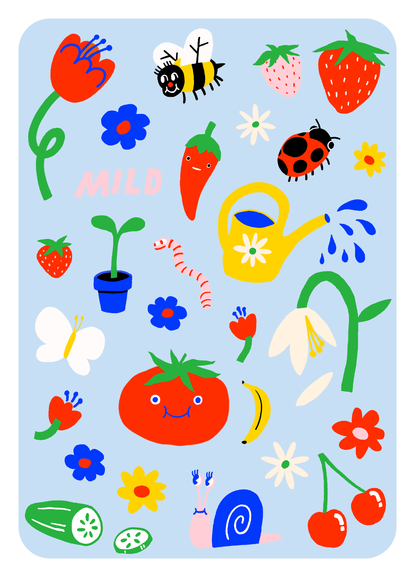 Hot Dang Press - Wholesale DIY Craft Kit - Garden Gone Mild Sheet Set1