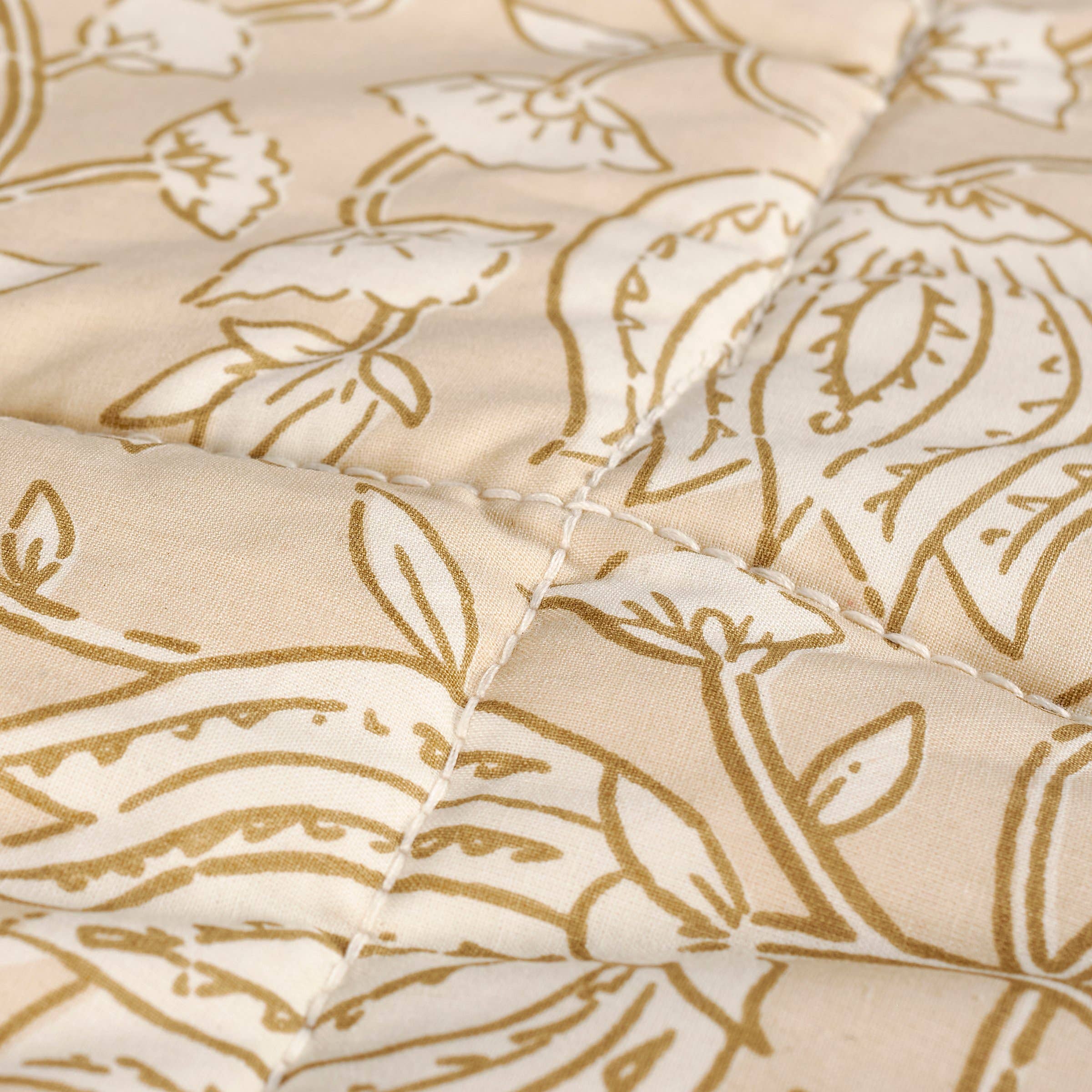 Primitives by Kathy - Wholesale Throw Blanket - Tan Floral Throw2