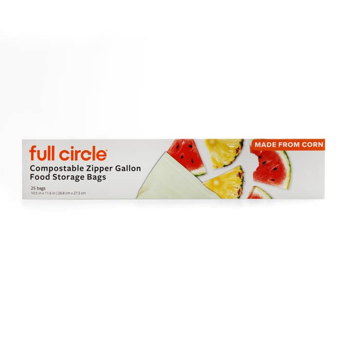 Compostable Zipper Bags for wholesale by Full Circle Home