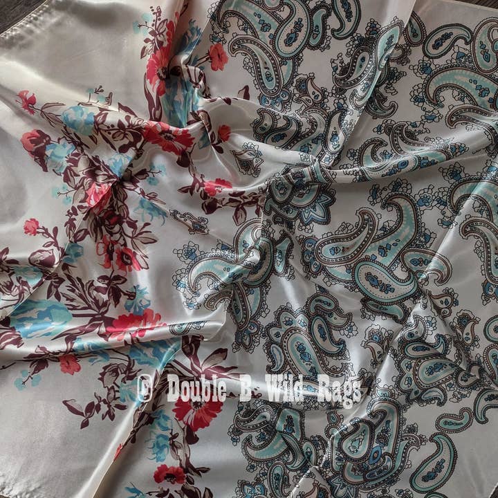 Double B Wild Rags – wholesale Scarf – Women's – Wild Rag BARGAIN CORNER Classic Paisley and Floral Cowboy Western Neck Scarf by Double B Wild Rags4